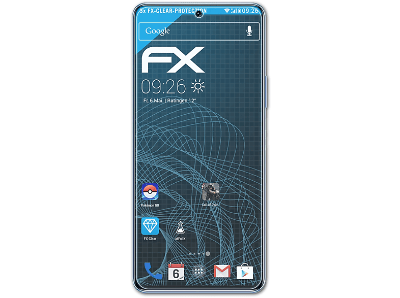 ATFOLIX 3x FX-Clear Displayschutz(für Honor 50 SE)