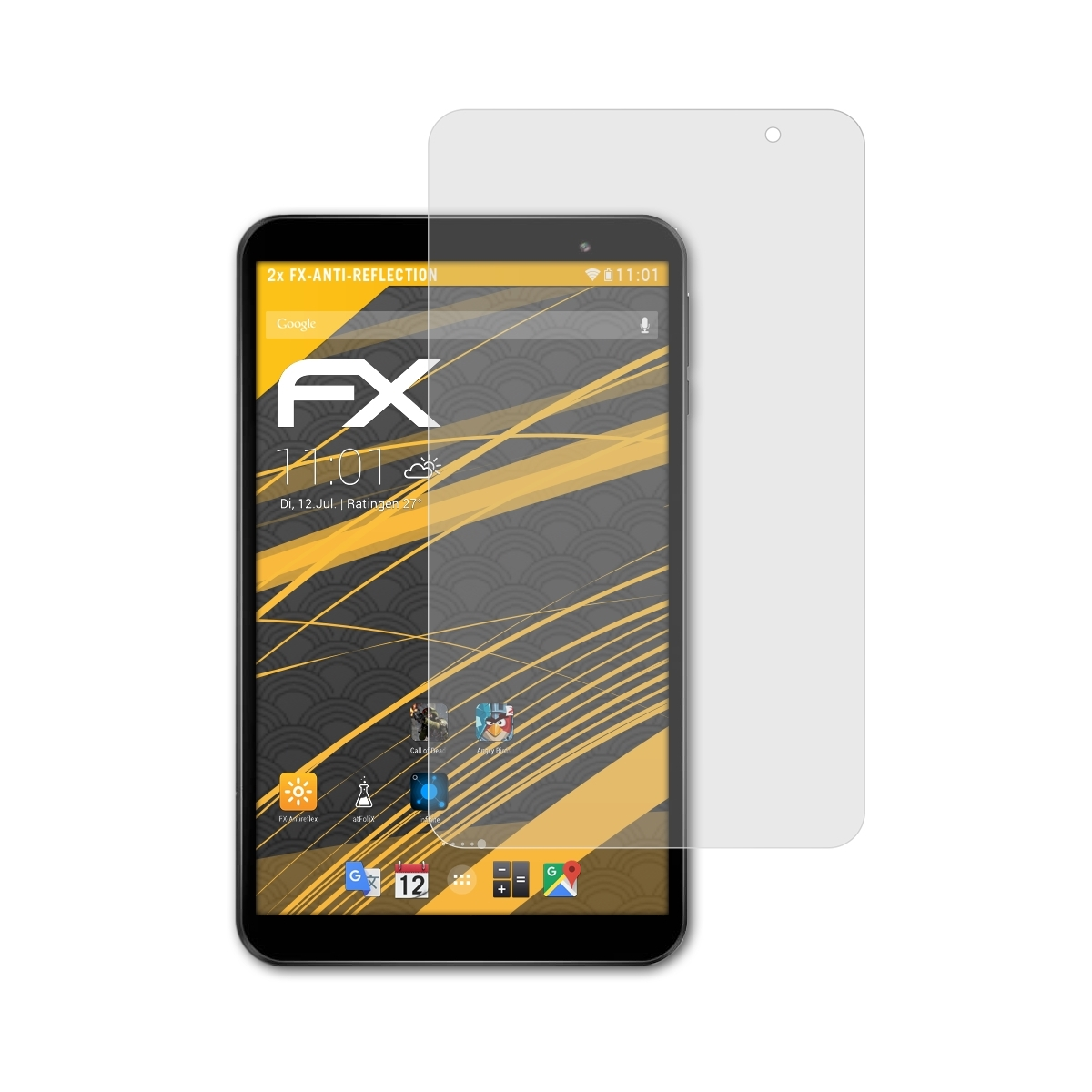 ATFOLIX 2x Displayschutz(für Teclast FX-Antireflex P80X)