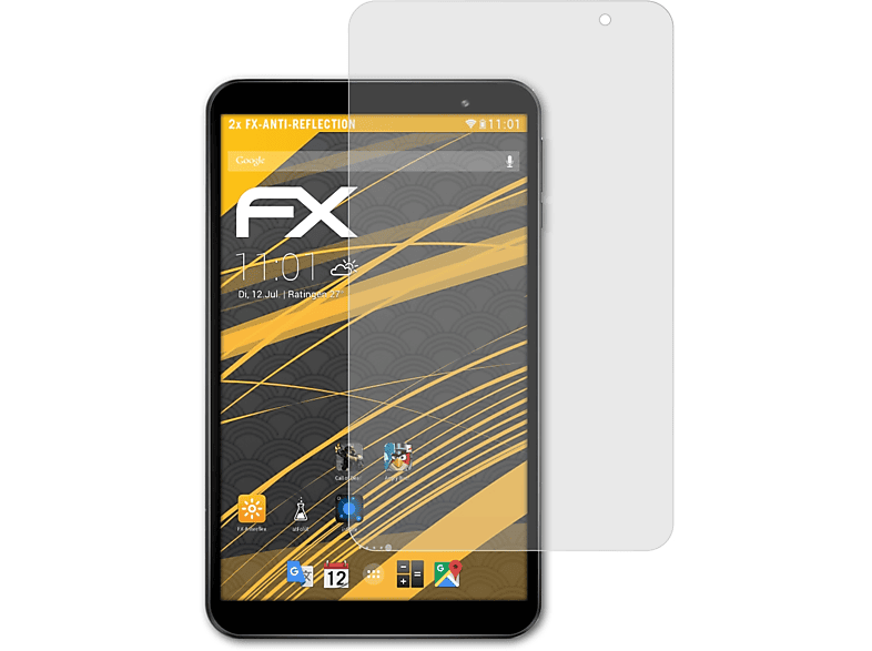 ATFOLIX 2x FX-Antireflex Displayschutz(für Teclast P80X) | Tabletschutzfolien