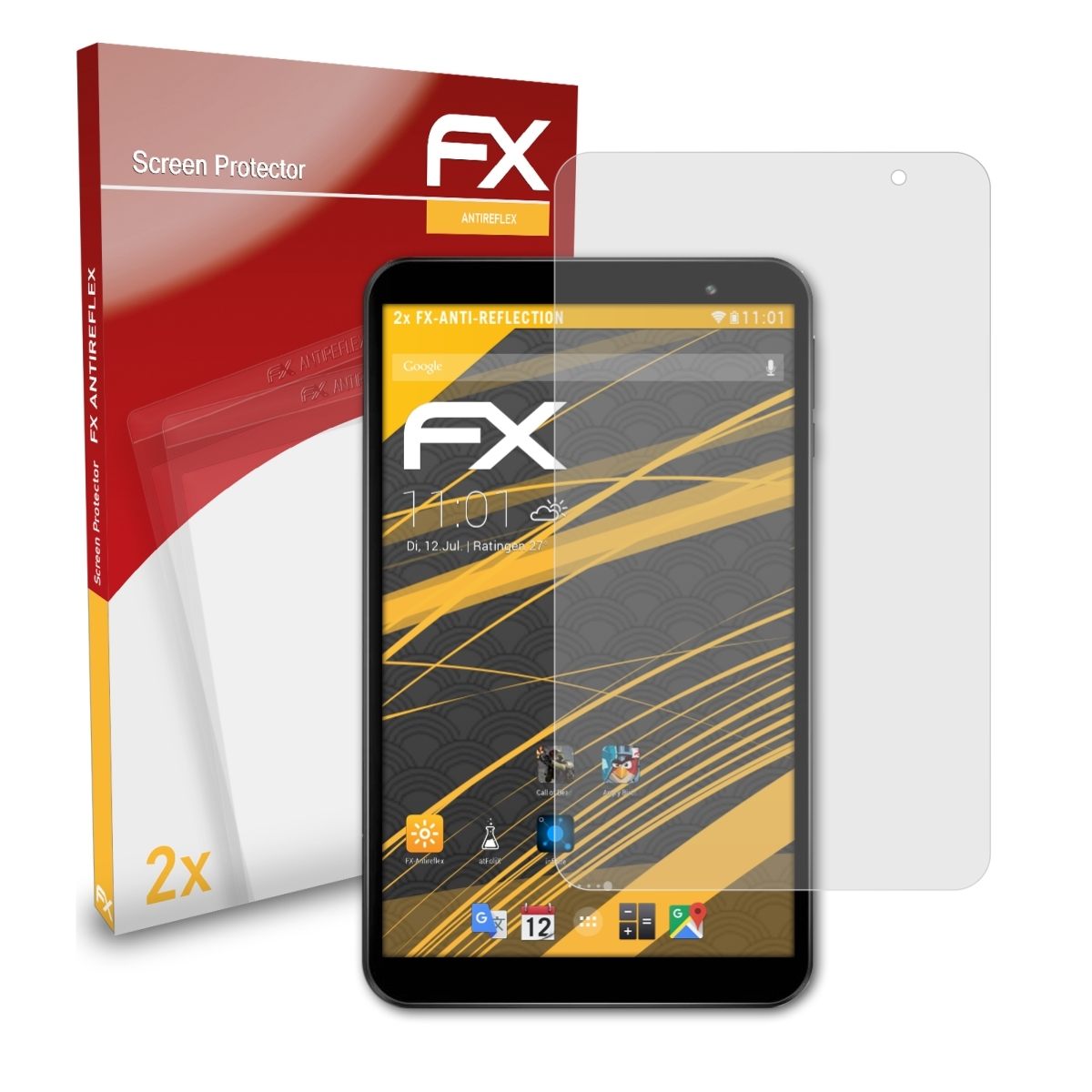 FX-Antireflex ATFOLIX P80X) Teclast Displayschutz(für 2x