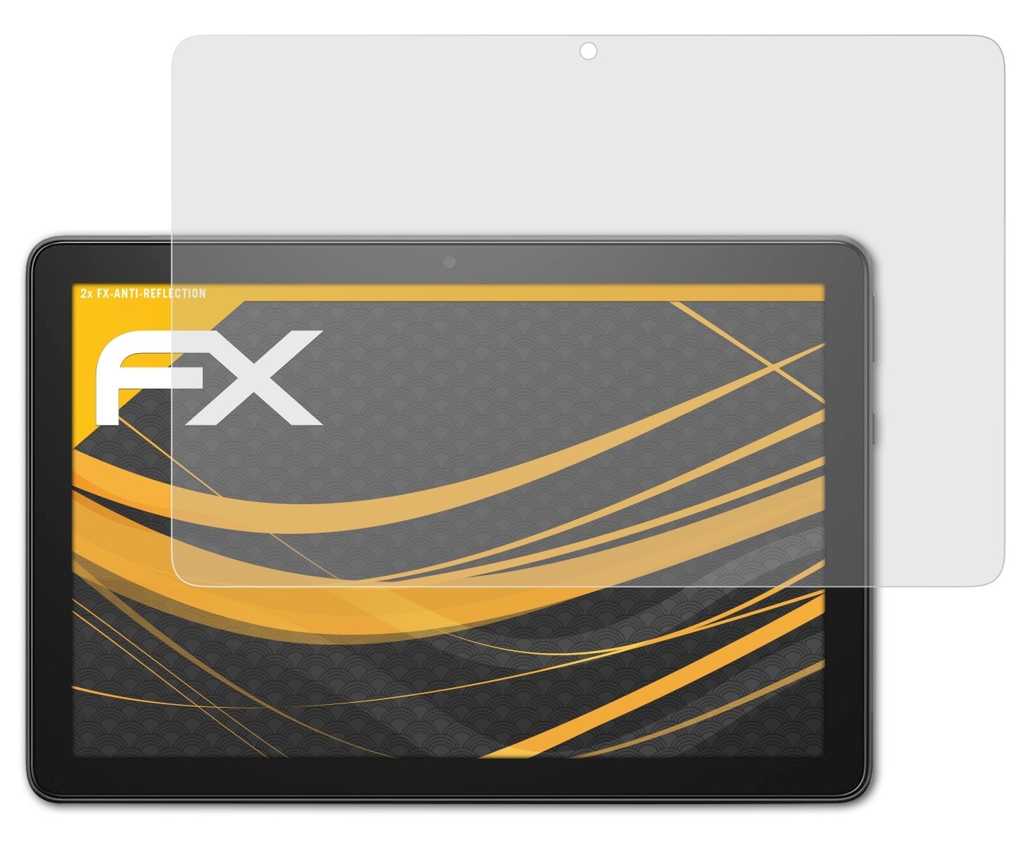 ATFOLIX 2x FX-Antireflex Displayschutz(für Amazon 10 Plus HD (2021)) Fire