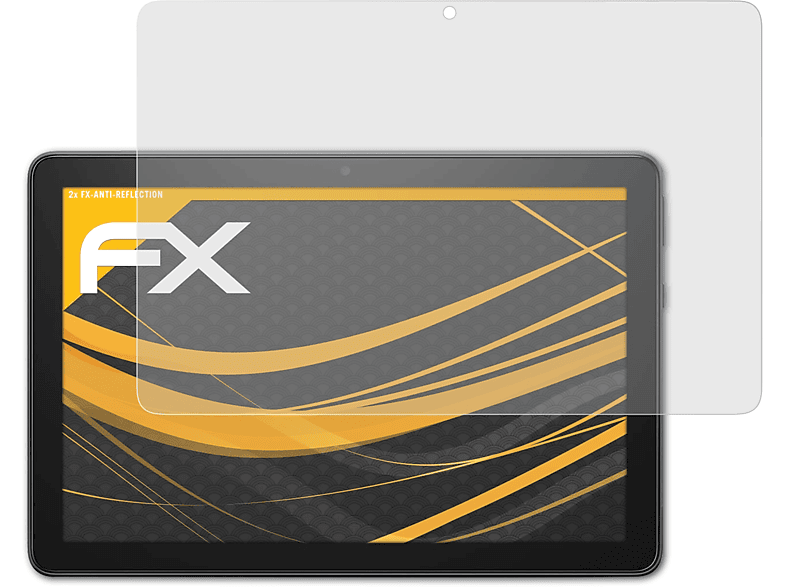 ATFOLIX 2x FX-Antireflex Displayschutz(für Amazon Fire HD 10 Plus (2021))