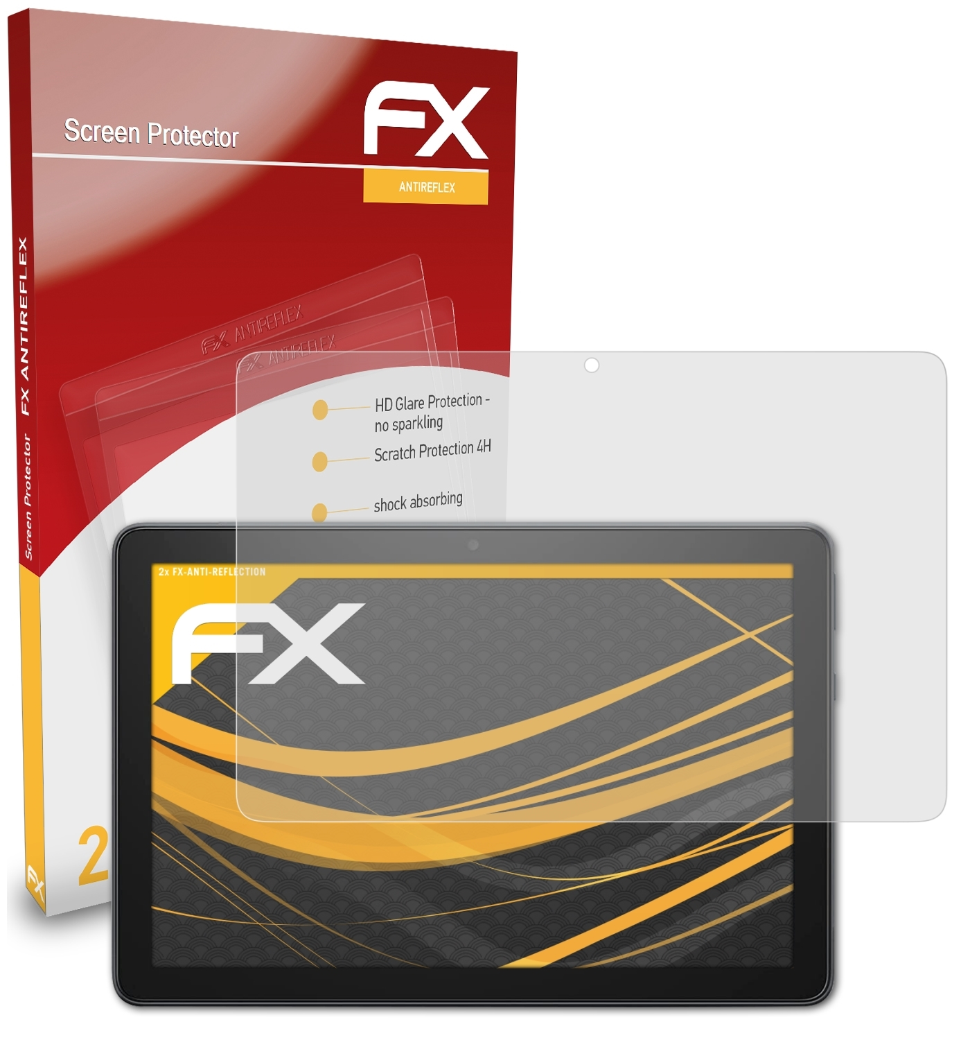 HD ATFOLIX Amazon (2021)) Plus Fire FX-Antireflex Displayschutz(für 2x 10