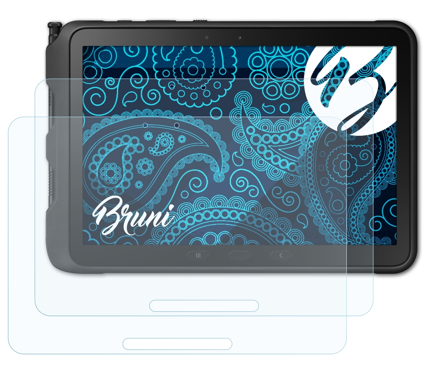 Active Basics-Clear Schutzfolie(für BRUNI Galaxy Pro) 2x Samsung Tab