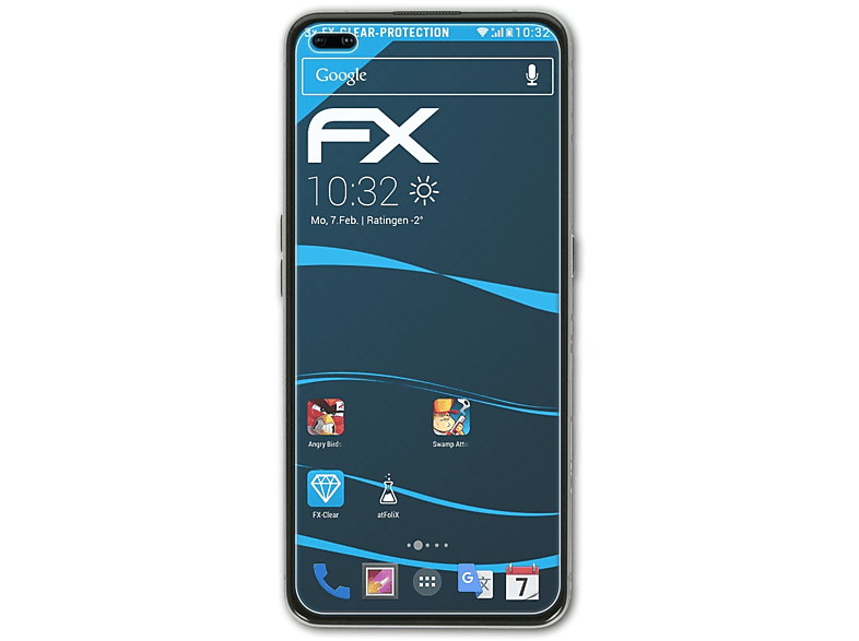 ATFOLIX 3x FX-Clear Displayschutz(für Realme X50 Pro 5G)