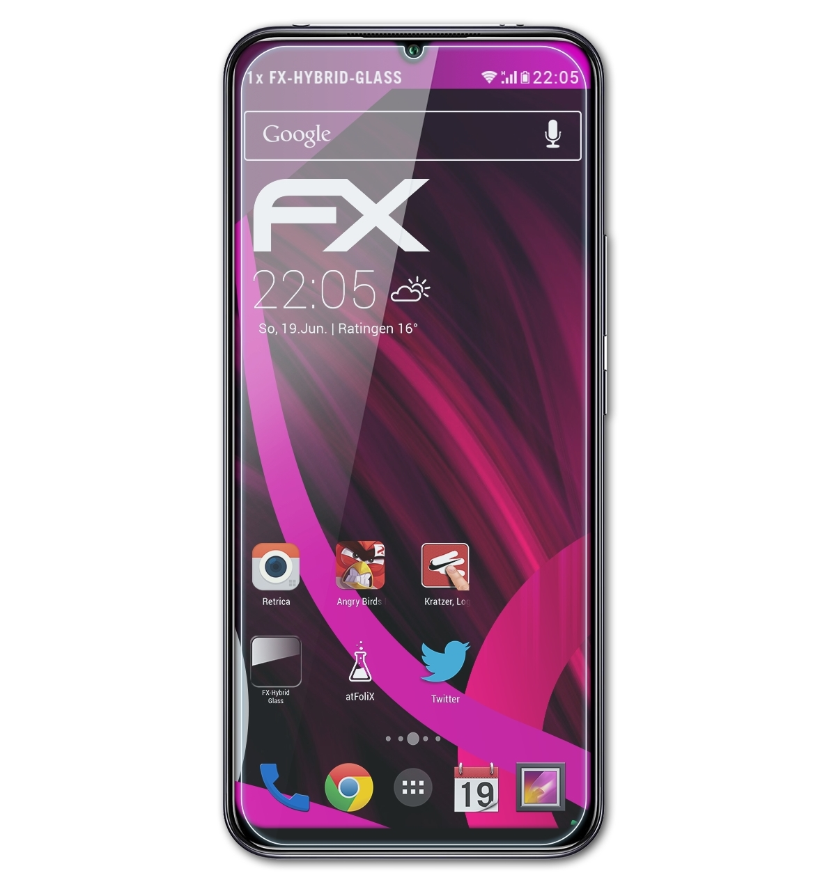 ATFOLIX FX-Hybrid-Glass Schutzglas(für Xiaomi 10 Mi Lite)