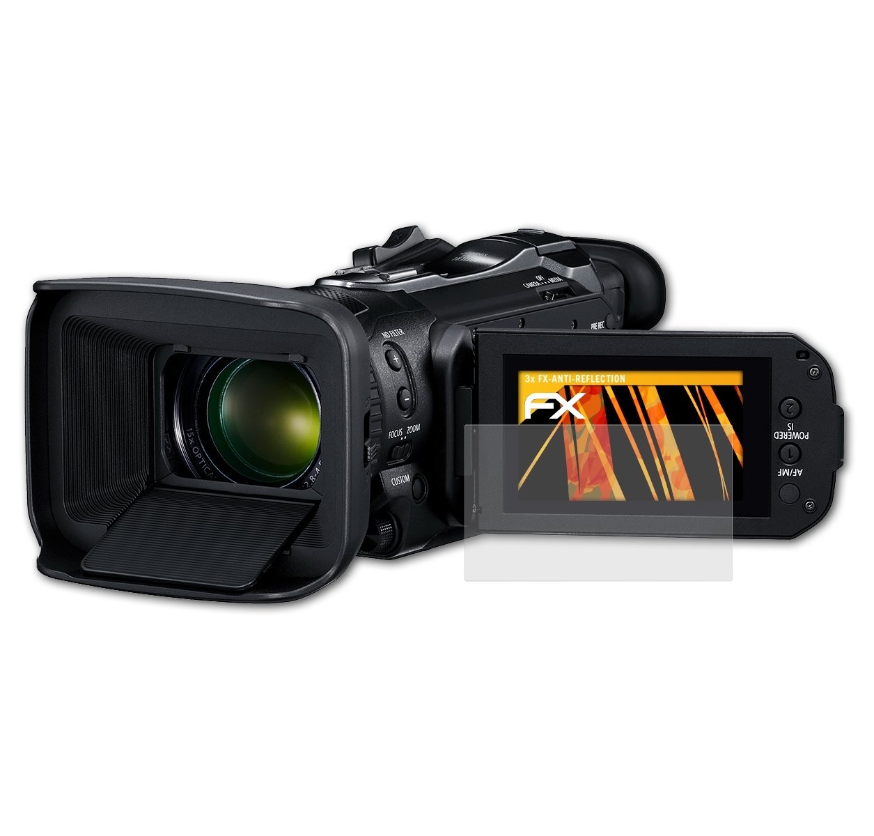 ATFOLIX 3x FX-Antireflex HF G60) Canon Displayschutz(für Legria