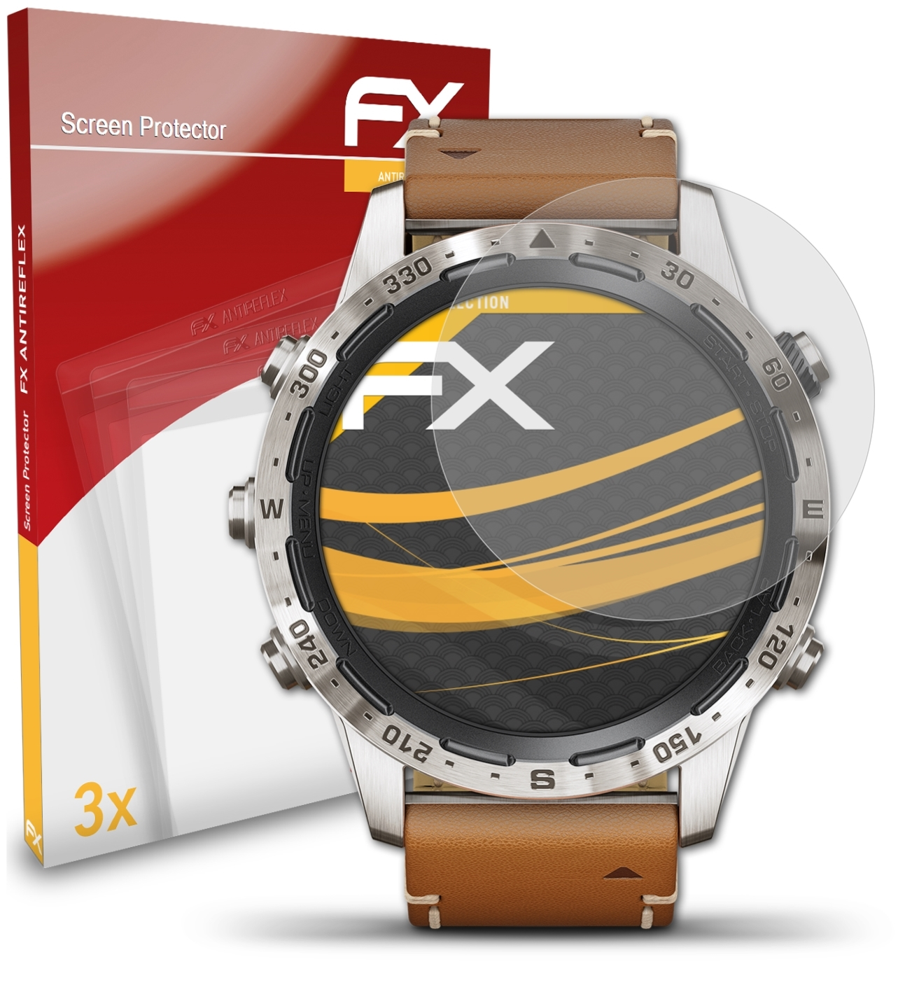 ATFOLIX FX-Antireflex 3x Displayschutz(für Garmin Marq Adventurer)