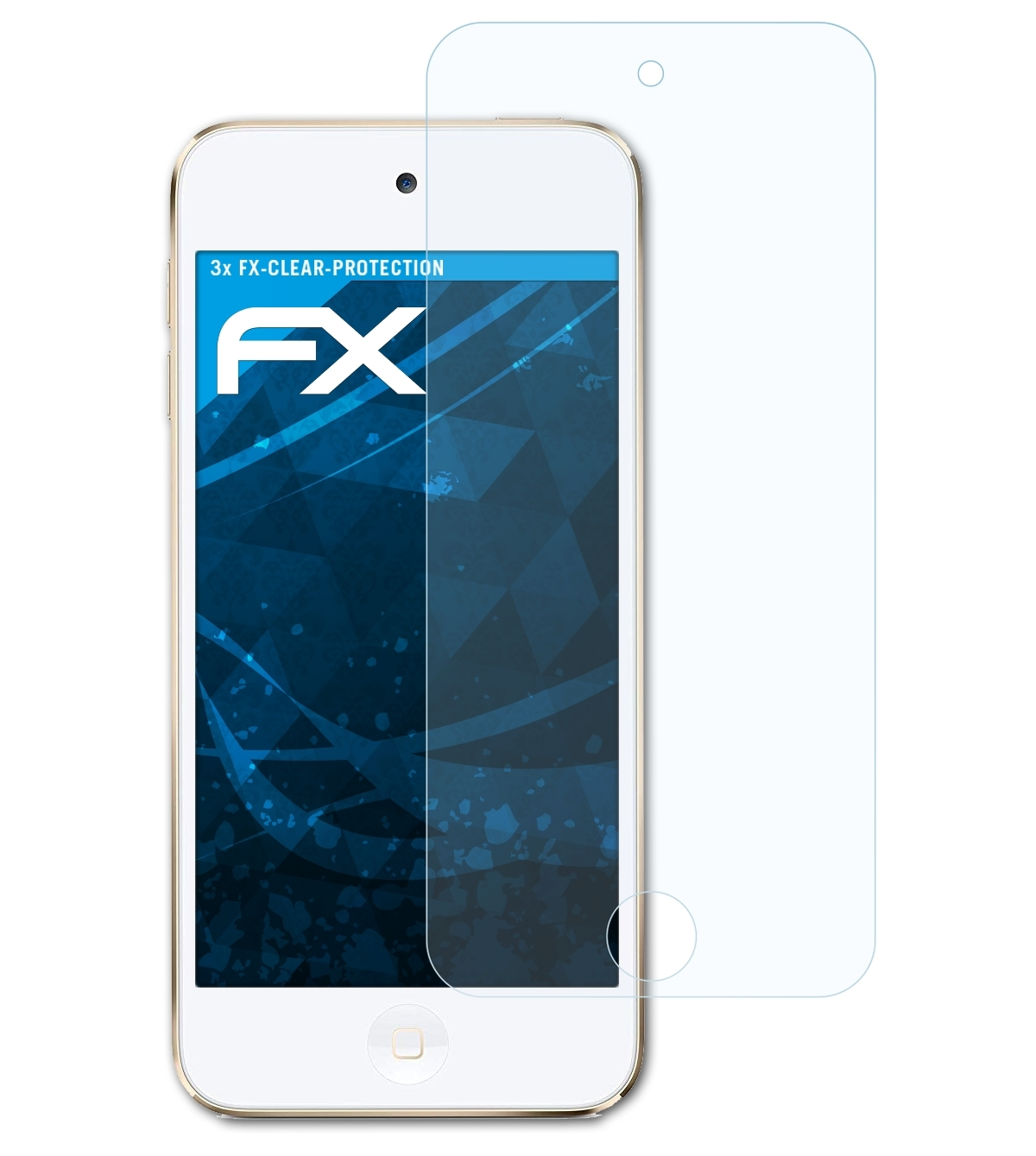 ATFOLIX 3x FX-Clear Displayschutz(für touch Apple iPod 7G)