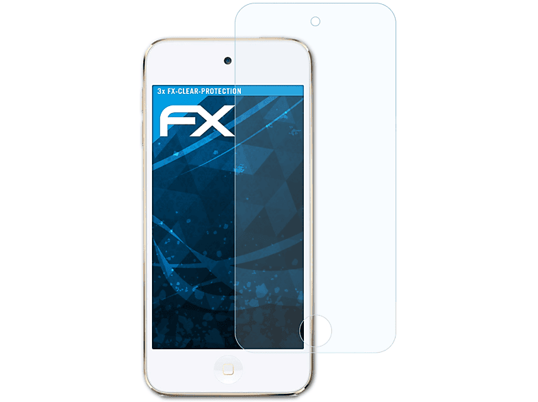 ATFOLIX 3x FX-Clear Displayschutz(für Apple iPod touch 7G)