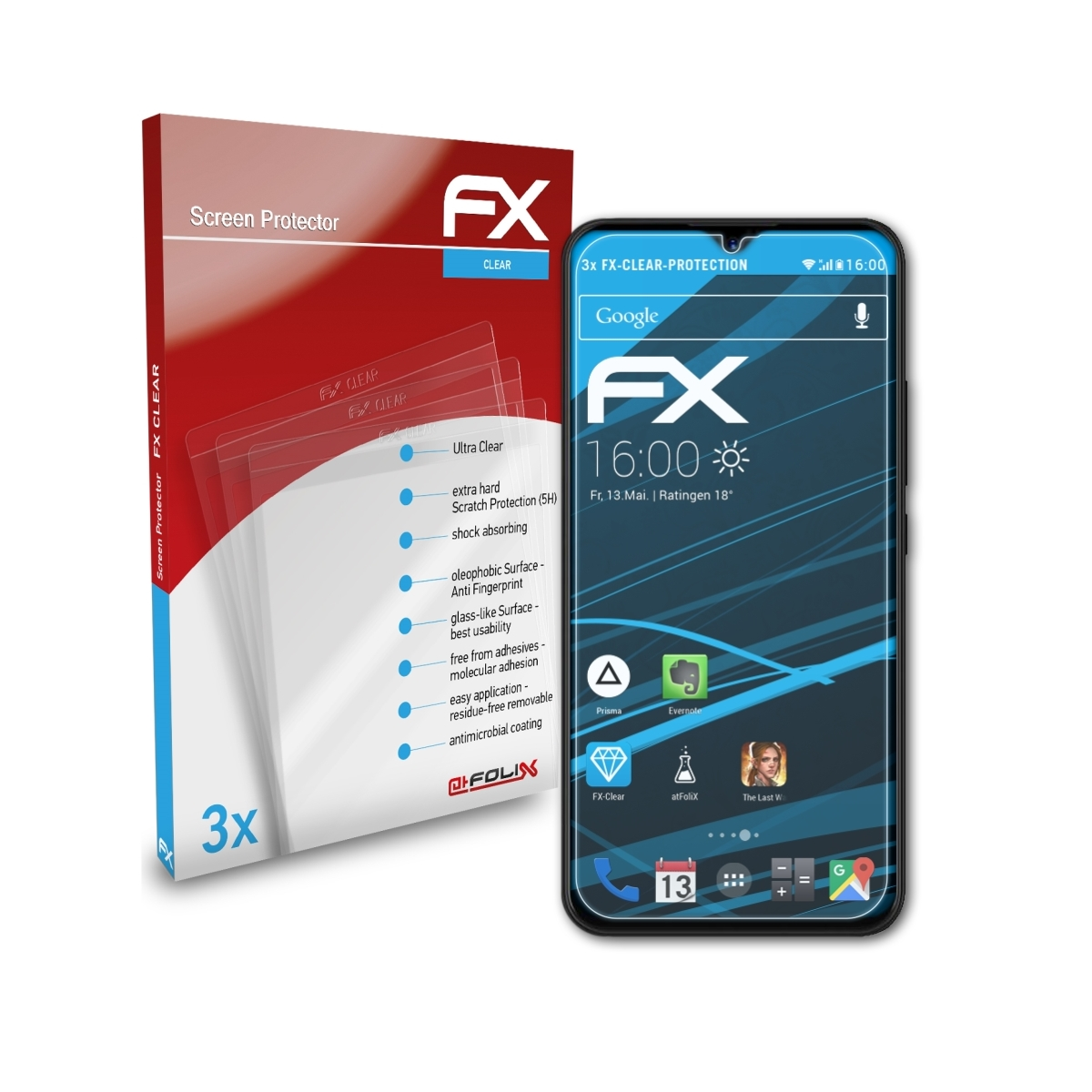 ATFOLIX 3x FX-Clear UMiDigi Power) Displayschutz(für