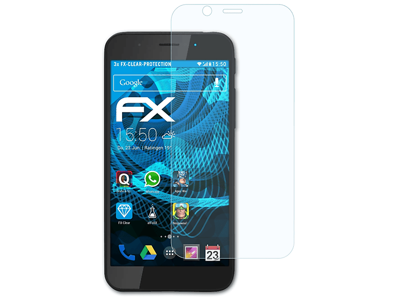 ATFOLIX 3x FX-Clear Displayschutz(für 6m) Shift
