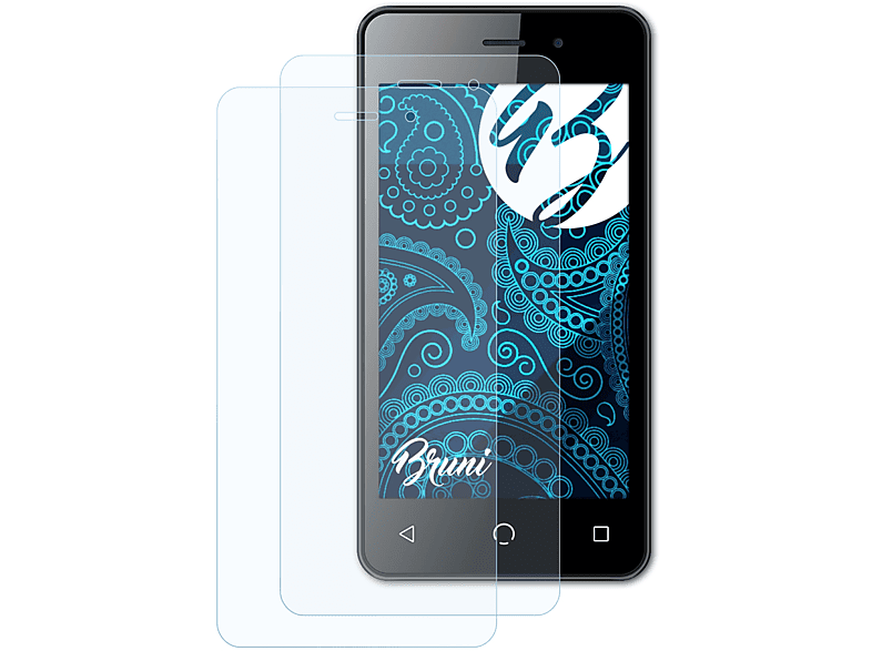 BRUNI 2x Nuu A1) Mobile Schutzfolie(für Basics-Clear