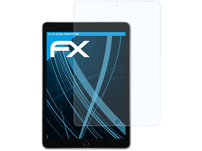 ATFOLIX iPad Apple Displayschutz(für 2x FX-Clear (2020))