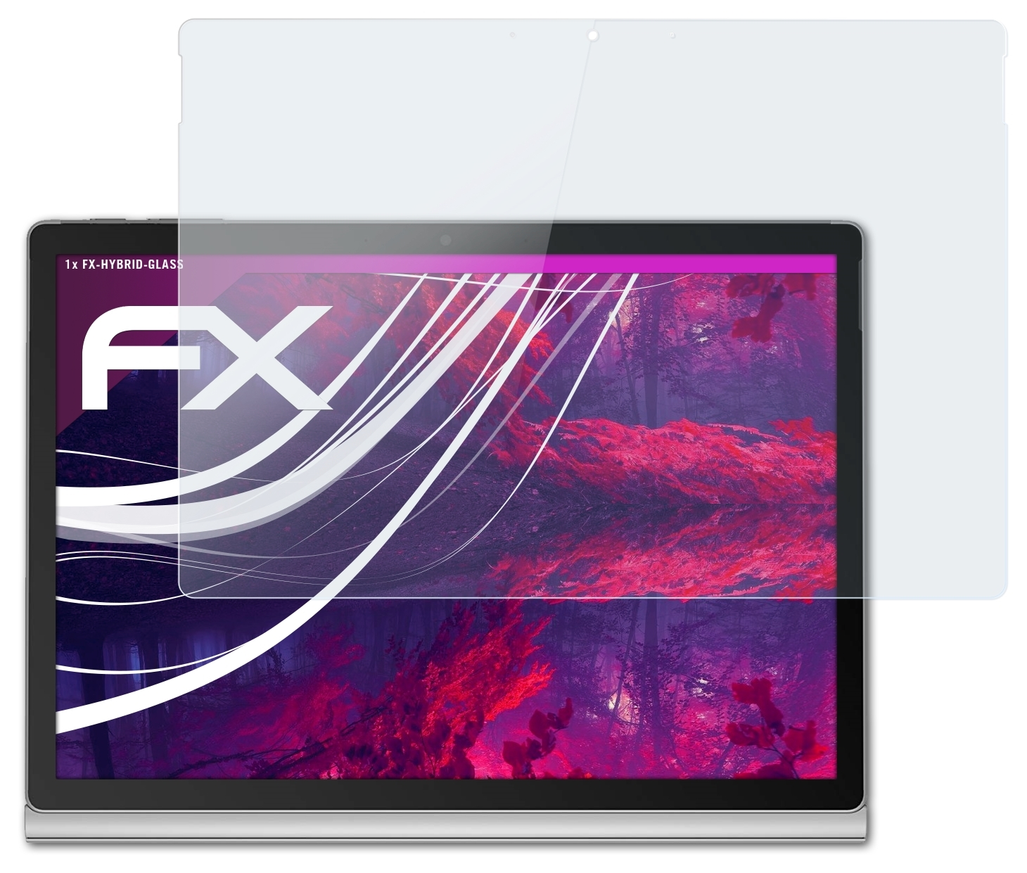 ATFOLIX FX-Hybrid-Glass Schutzglas(für Microsoft Surface (13,5 inch)) 3 Book