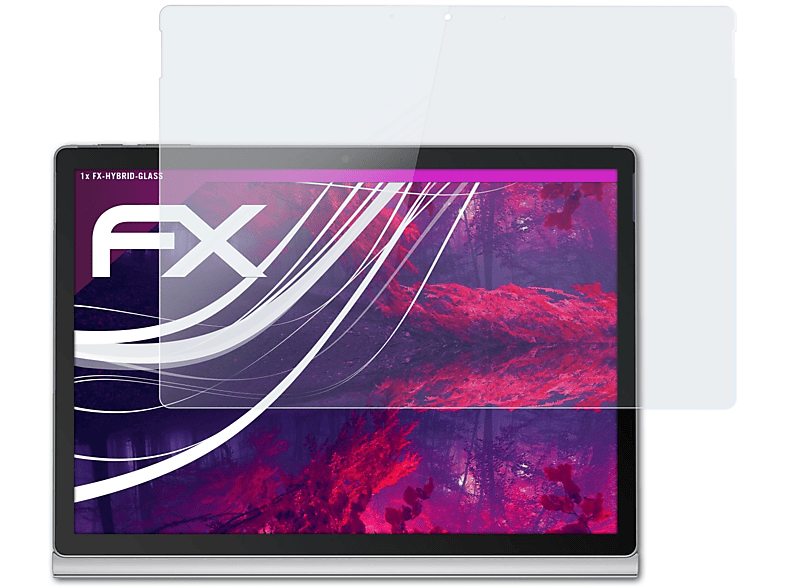ATFOLIX FX-Hybrid-Glass Schutzglas(für Surface Book 3 inch)) Microsoft (13,5