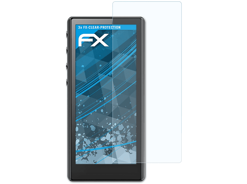 ATFOLIX 3x M3 FiiO FX-Clear Displayschutz(für Pro)