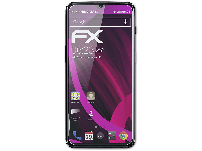 6T) OnePlus ATFOLIX FX-Hybrid-Glass Schutzglas(für