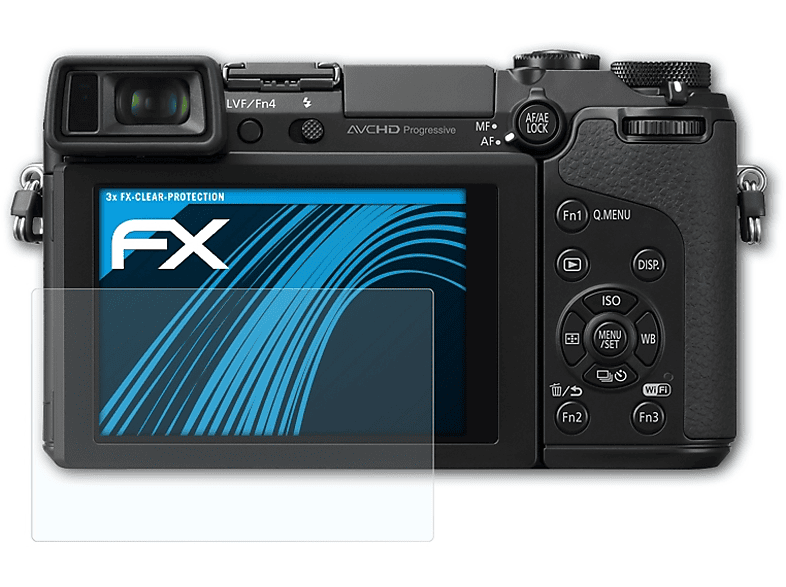 ATFOLIX 3x FX-Clear Displayschutz(für Panasonic Lumix DMC-GX7)