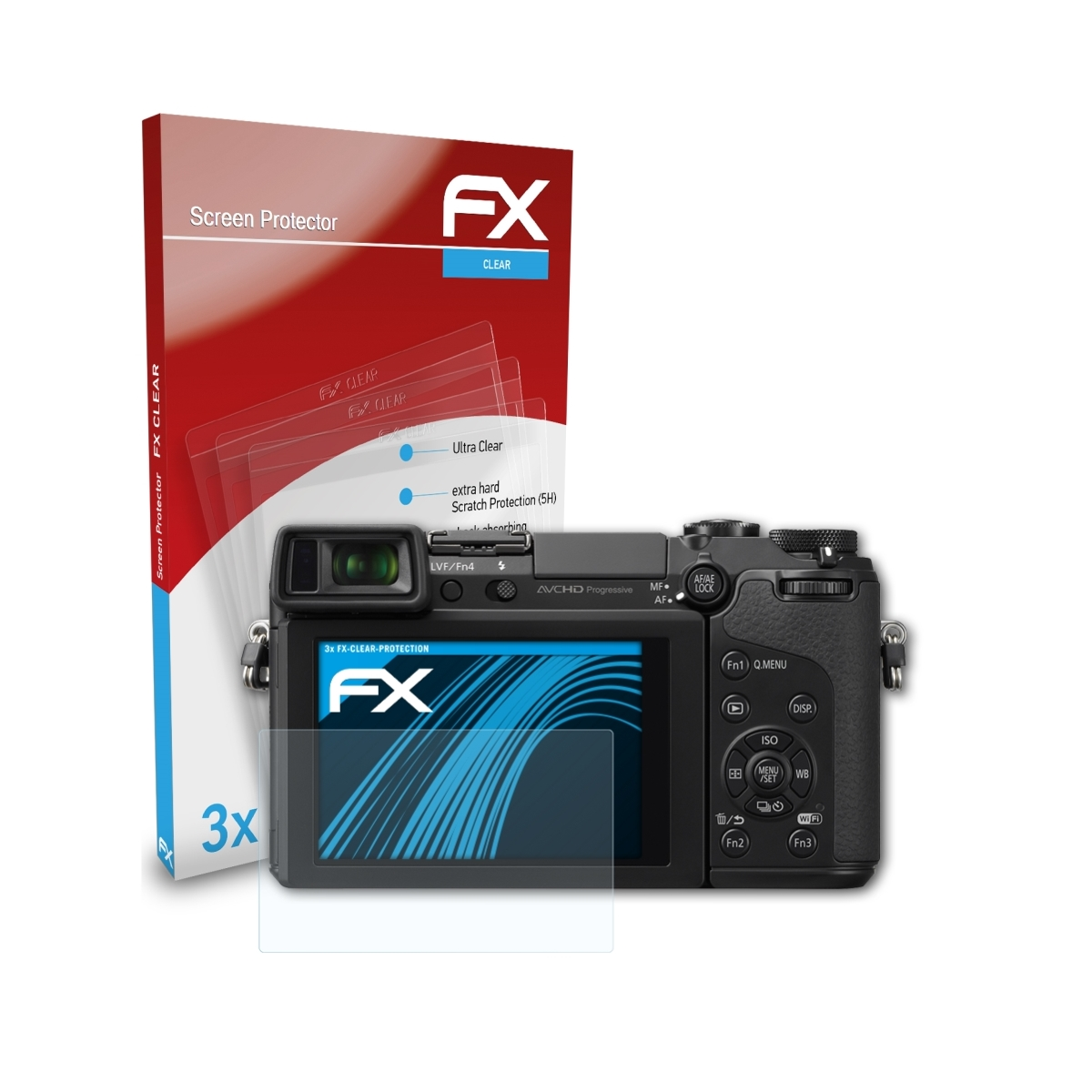 FX-Clear 3x ATFOLIX DMC-GX7) Lumix Displayschutz(für Panasonic