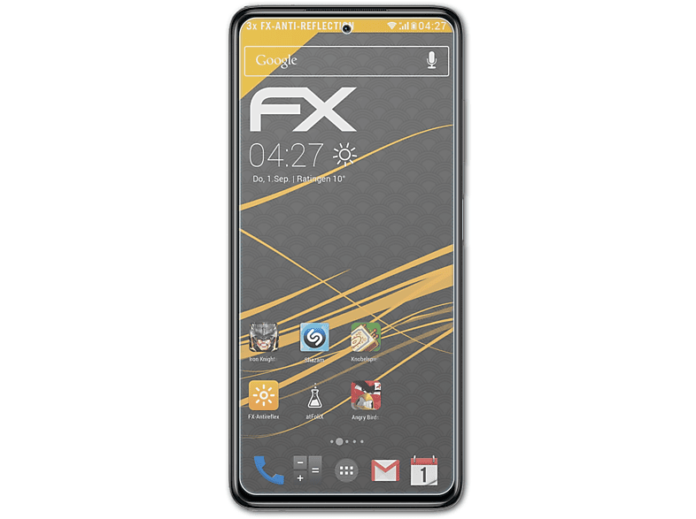 F3) FX-Antireflex 3x ATFOLIX Displayschutz(für Xiaomi Poco