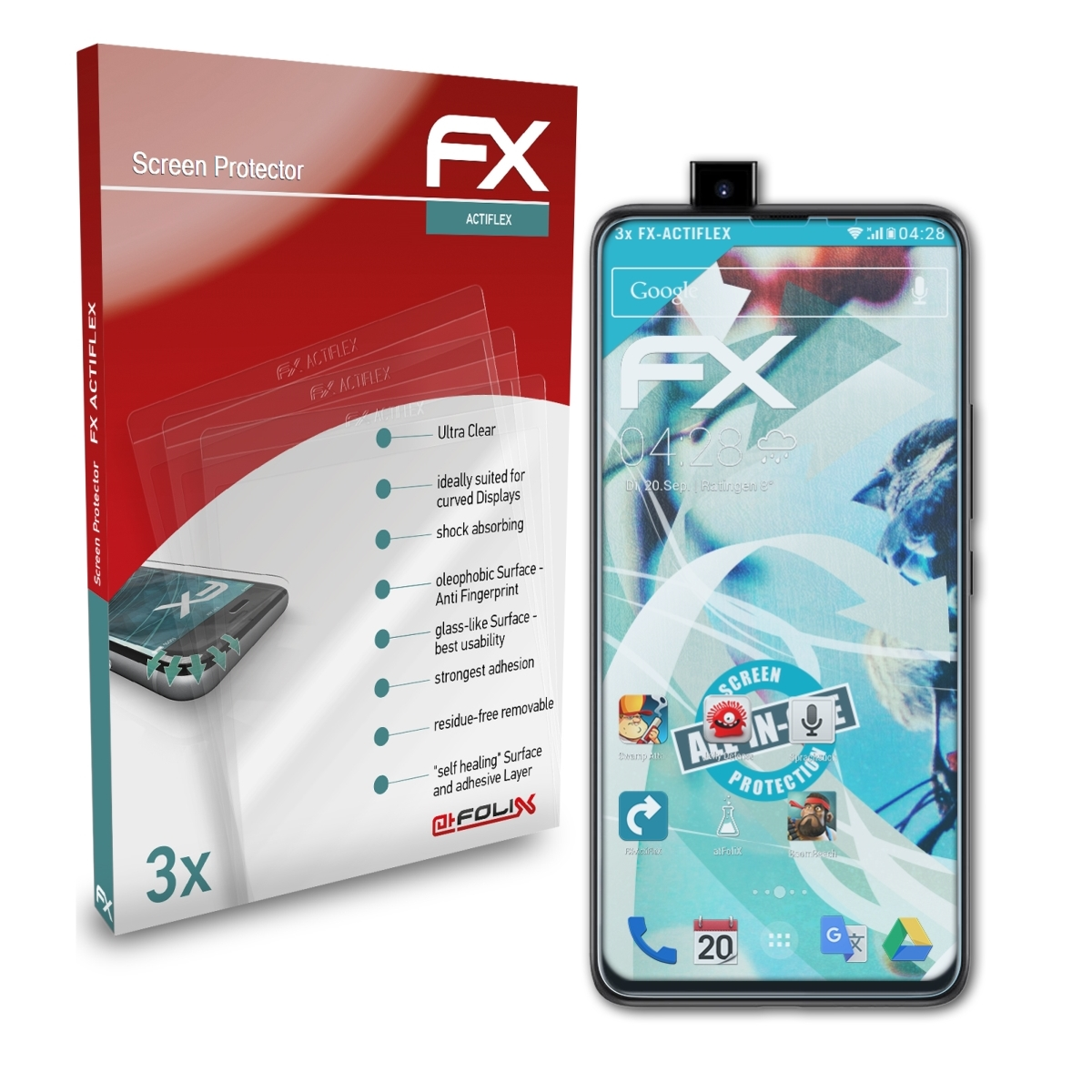 ATFOLIX 3x FX-ActiFleX Pro) S5 UMiDigi Displayschutz(für