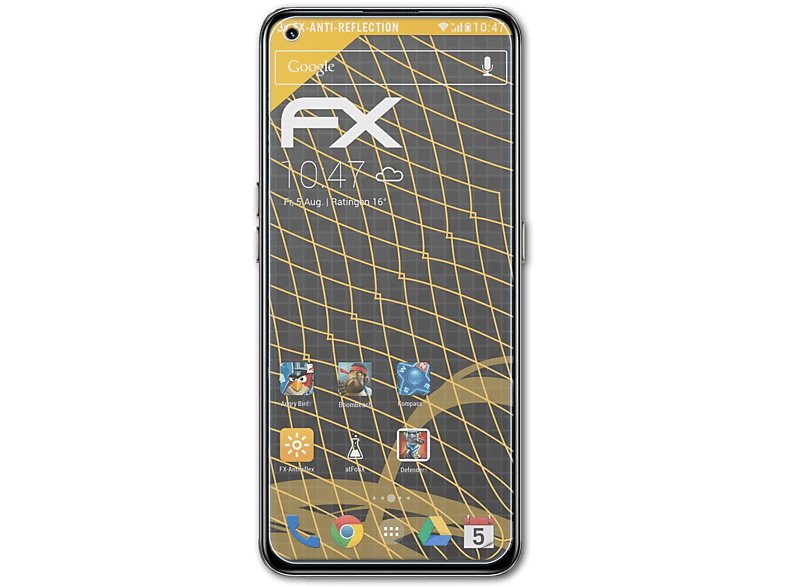 ATFOLIX 3x FX-Antireflex Displayschutz(für Realme GT Global) | Displayschutzfolien & Gläser