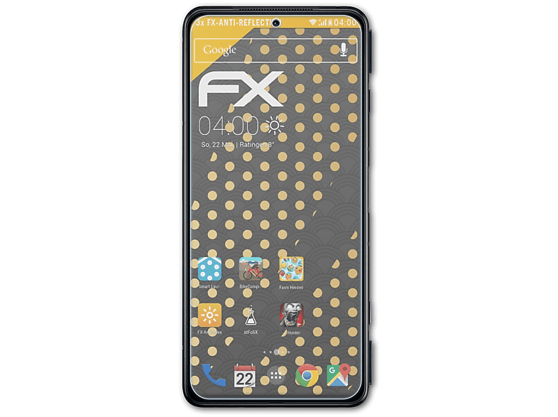 ATFOLIX 3x FX-Antireflex Displayschutz(für Xiaomi Black Shark 4)