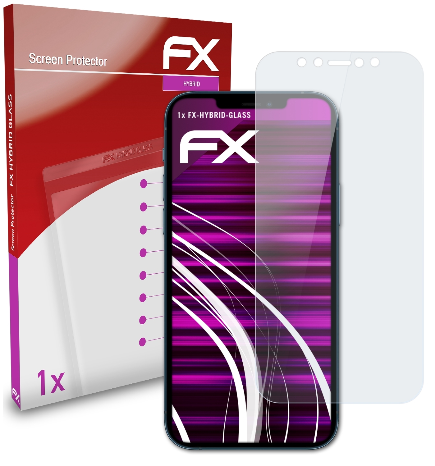 Schutzglas(für iPhone mini) FX-Hybrid-Glass Apple ATFOLIX 12