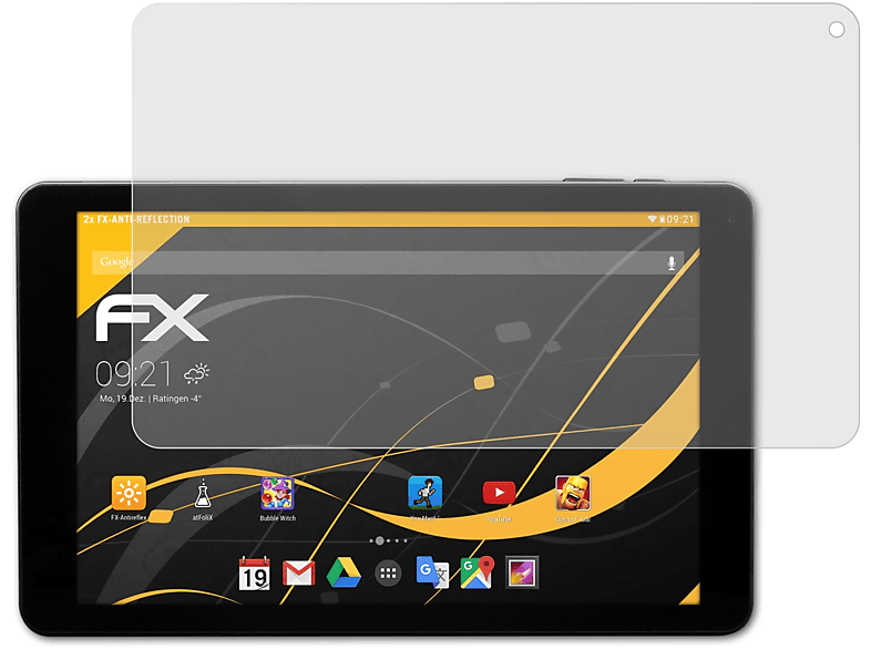 FX-Antireflex 10 Captiva Pad ATFOLIX 2x Displayschutz(für Plus) 3G