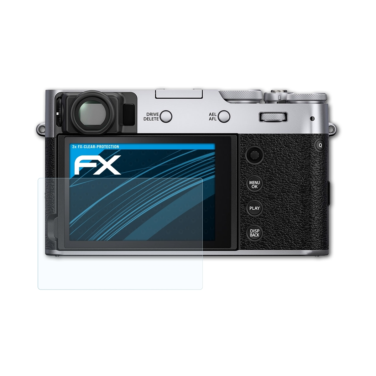 ATFOLIX 3x FX-Clear Displayschutz(für X100V) Fujifilm