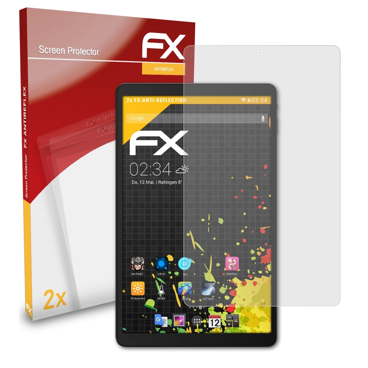 ATFOLIX 2x FX-Antireflex Alldocube Displayschutz(für 20 iPlay Pro)