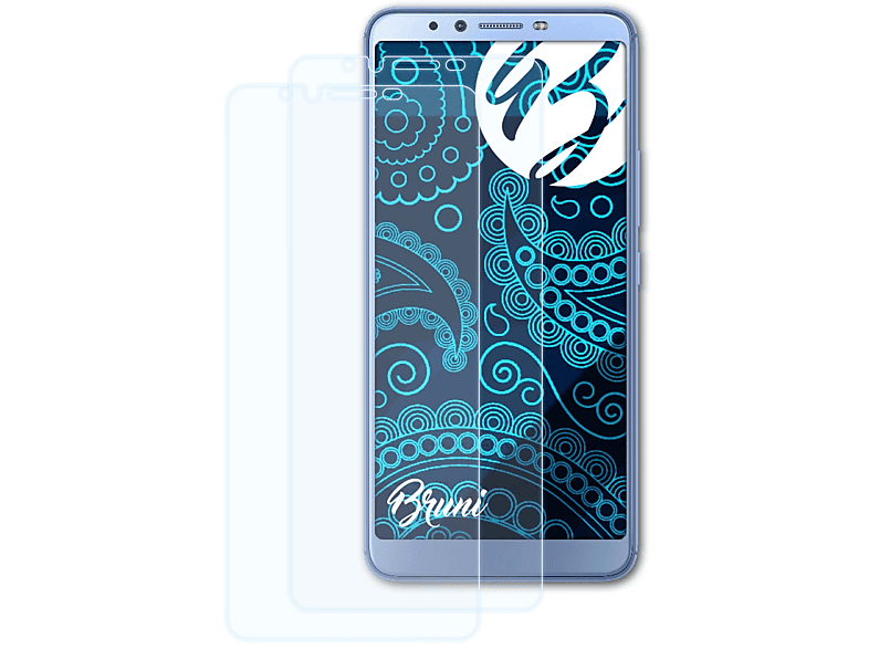 BRUNI 2x Basics-Clear Schutzfolie(für Tecno Camon X)