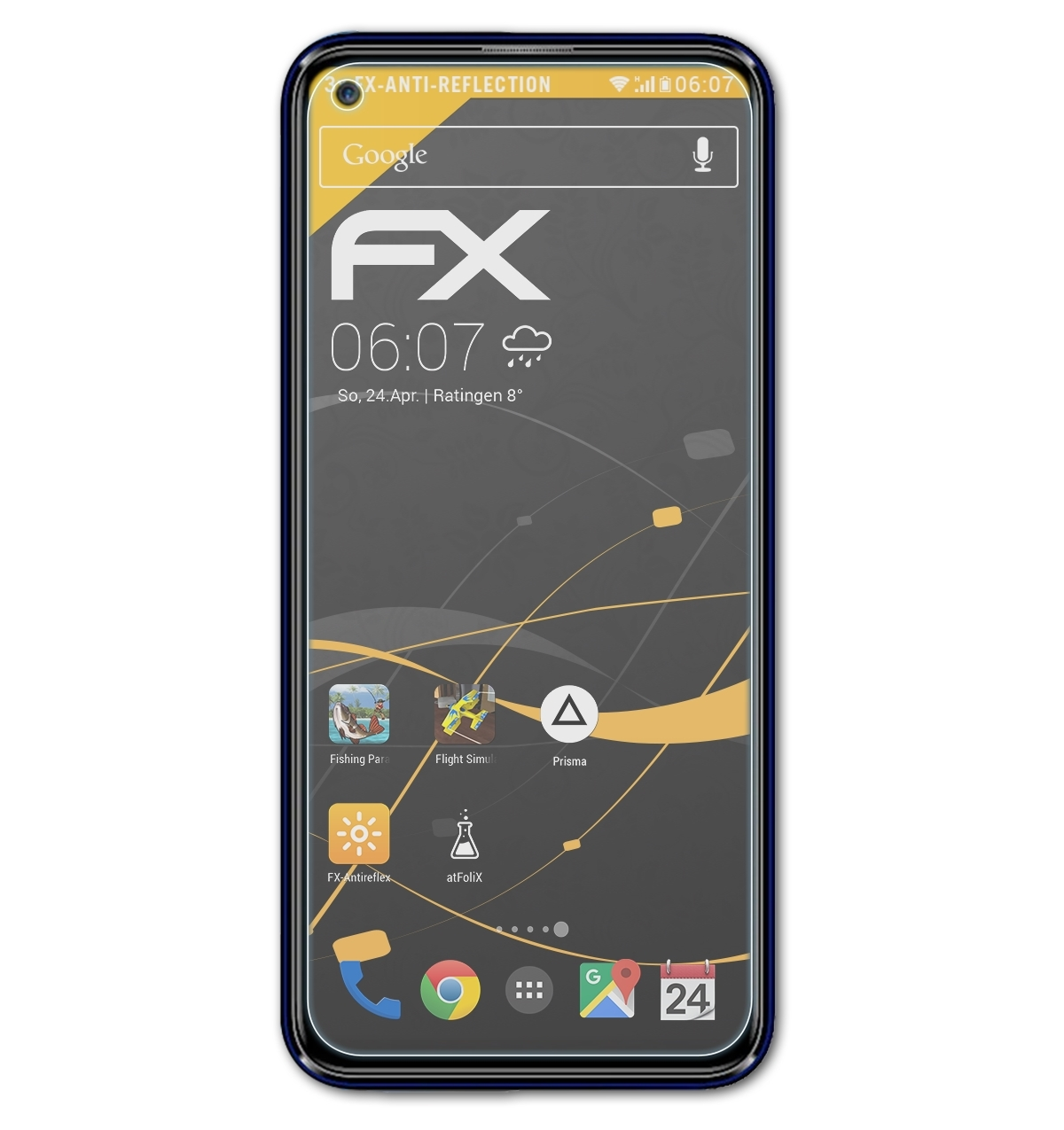 ATFOLIX 3x FX-Antireflex Displayschutz(für Plus) LG W41