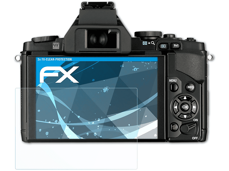 ATFOLIX Displayschutz(für 3x E-M5) FX-Clear Olympus