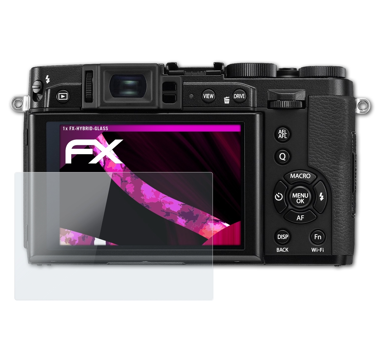 FX-Hybrid-Glass X30) Fujifilm Schutzglas(für ATFOLIX