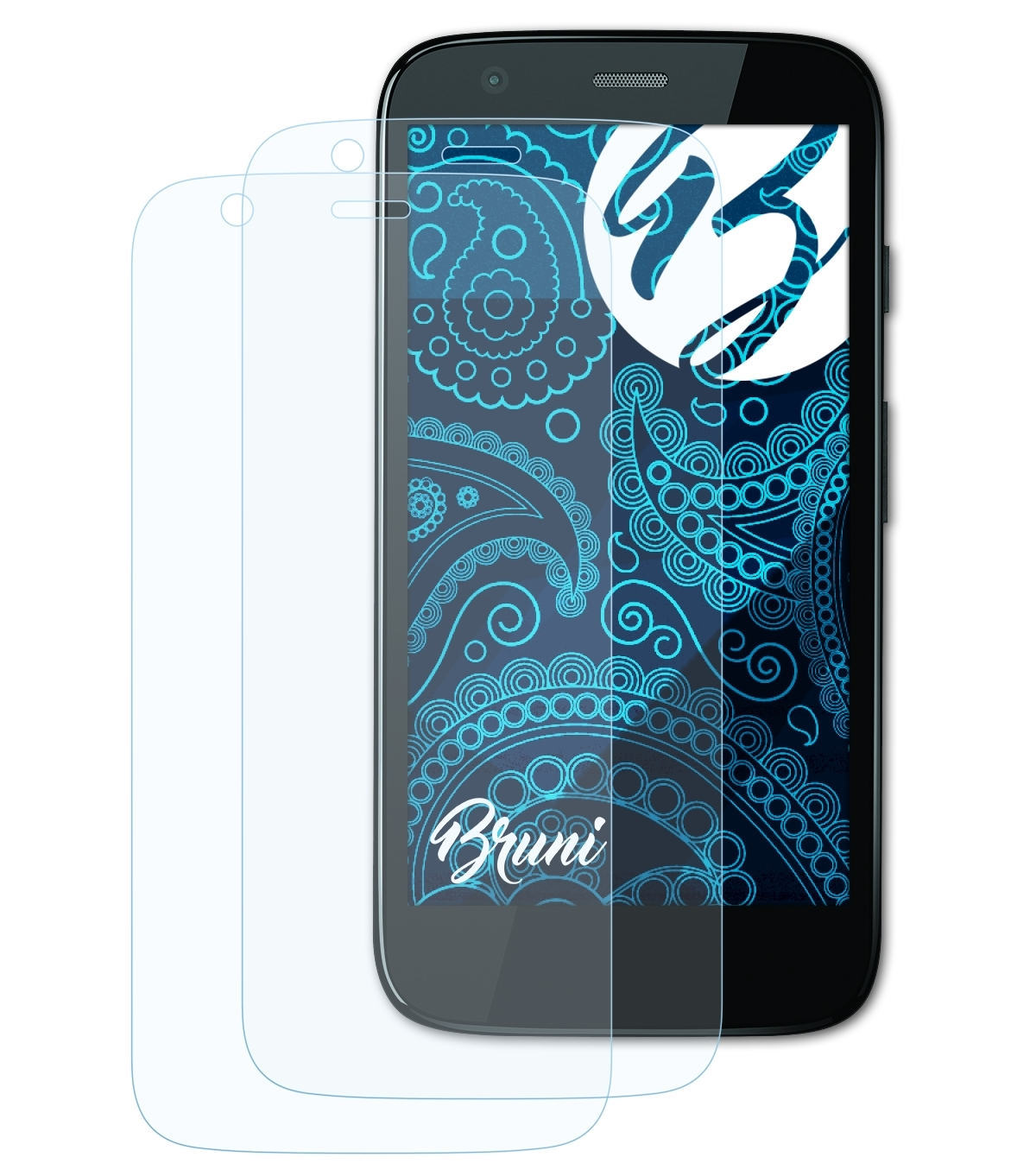 BRUNI 2x Basics-Clear 2013)) Motorola G Schutzfolie(für (1. Moto Generation