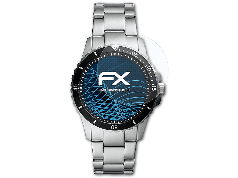 ATFOLIX 3x Fossil FX-Clear Displayschutz(für (42mm)) FB-01