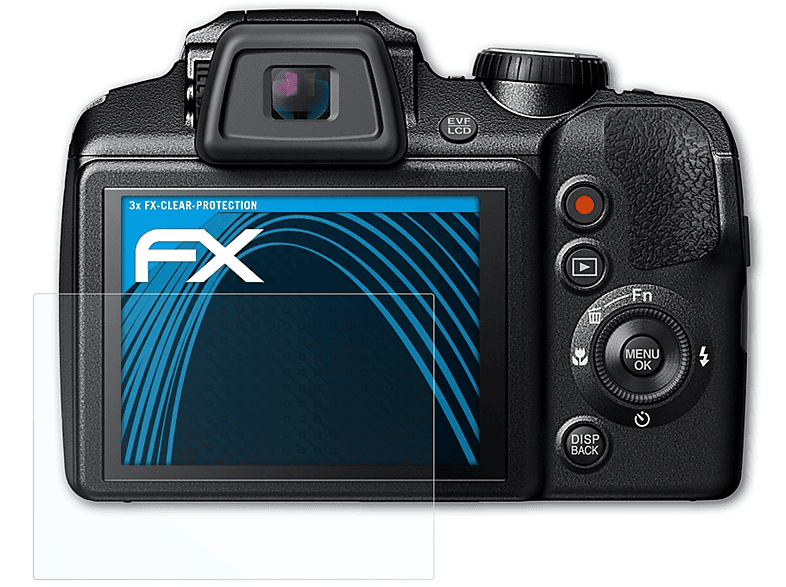 ATFOLIX 3x FX-Clear Displayschutz(für Fujifilm FinePix S9900W)