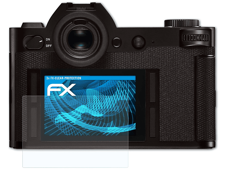 ATFOLIX 3x FX-Clear Displayschutz(für Leica SL (Typ 601)) | Kamera Schutzfolie