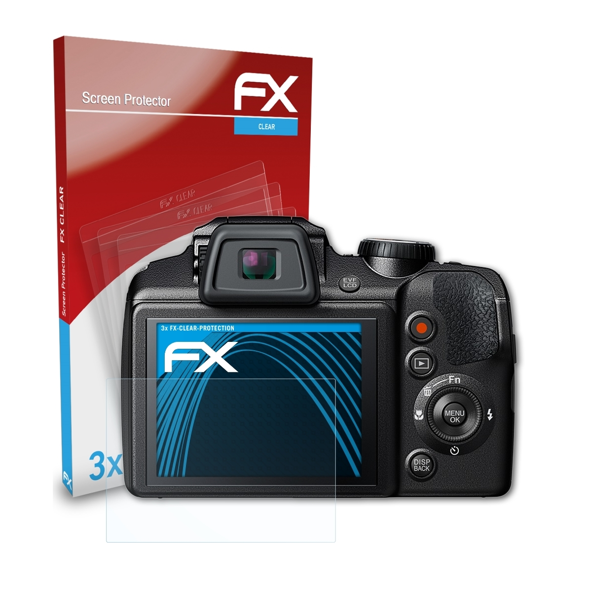 ATFOLIX 3x Fujifilm FX-Clear FinePix Displayschutz(für S9900W)