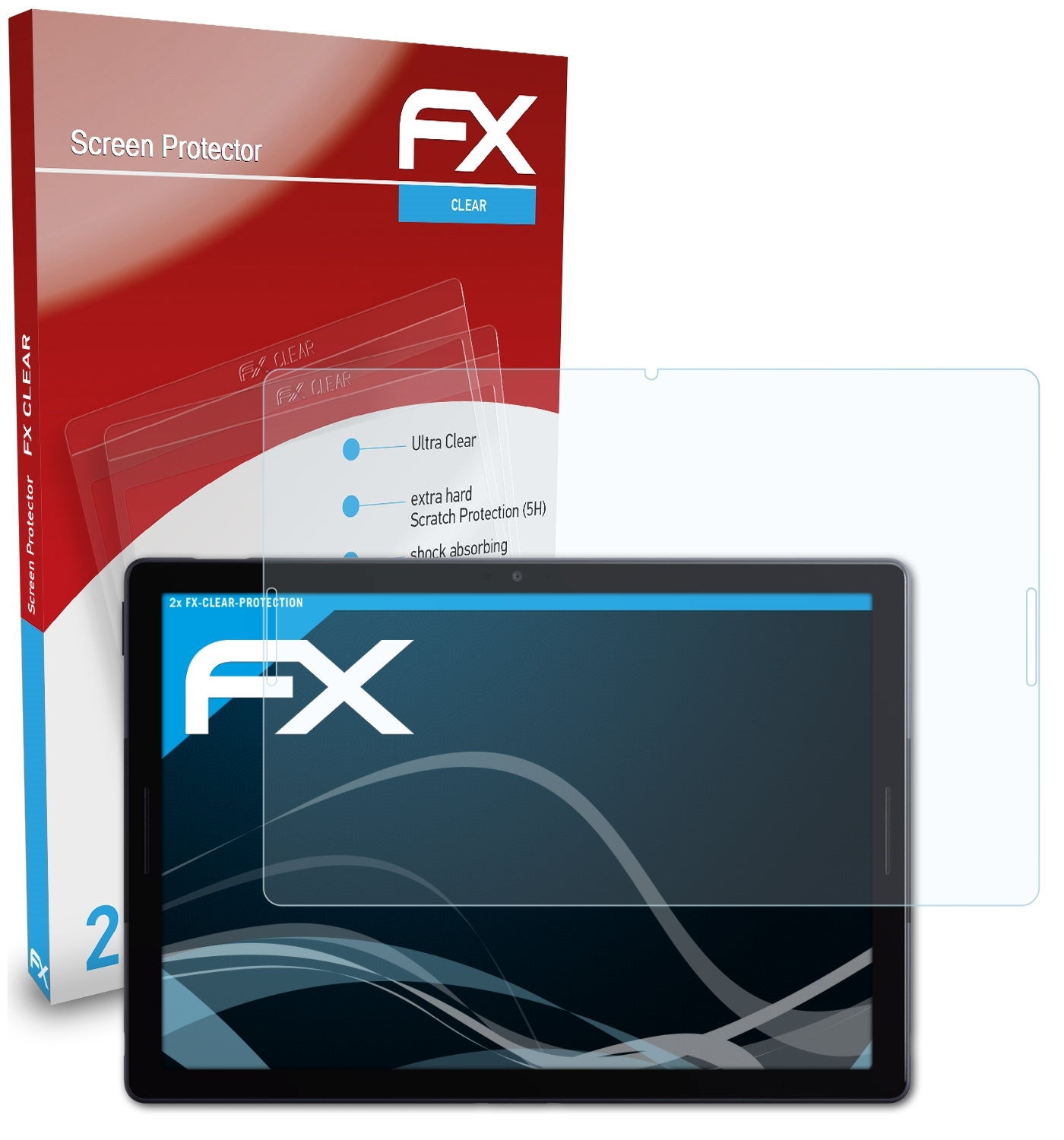 Google Slate) FX-Clear ATFOLIX Displayschutz(für Pixel 2x