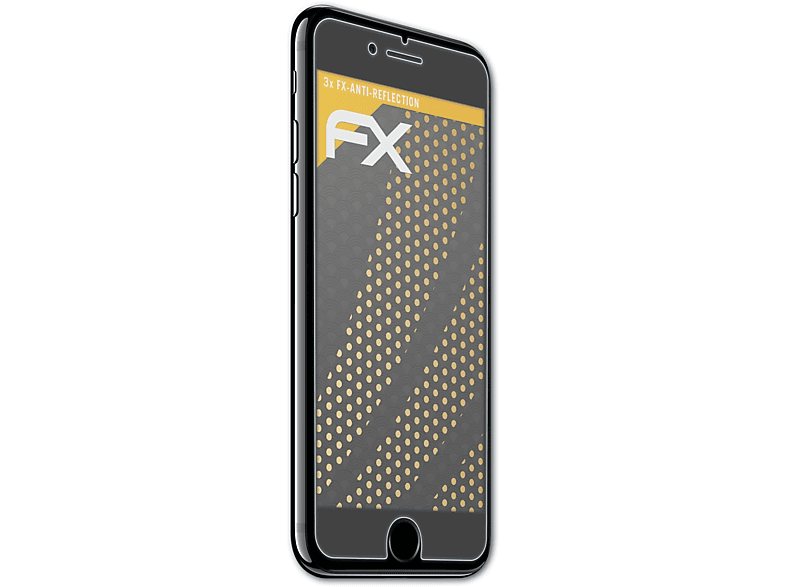 FX-Antireflex ATFOLIX 3x 7 / Apple iPhone Displayschutz(für 8 (Front))