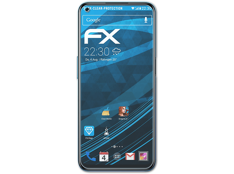 ATFOLIX 3x FX-Clear Displayschutz(für Realme 8)