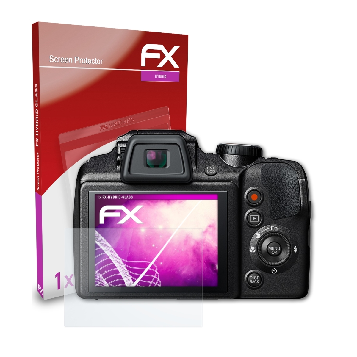 FX-Hybrid-Glass ATFOLIX S9900W) FinePix Fujifilm Schutzglas(für