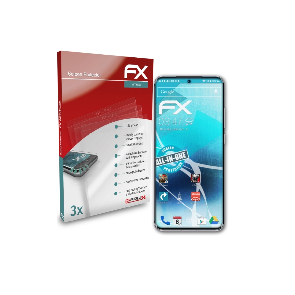 Meizu Displayschutz(für 3x FX-ActiFleX 18s) ATFOLIX