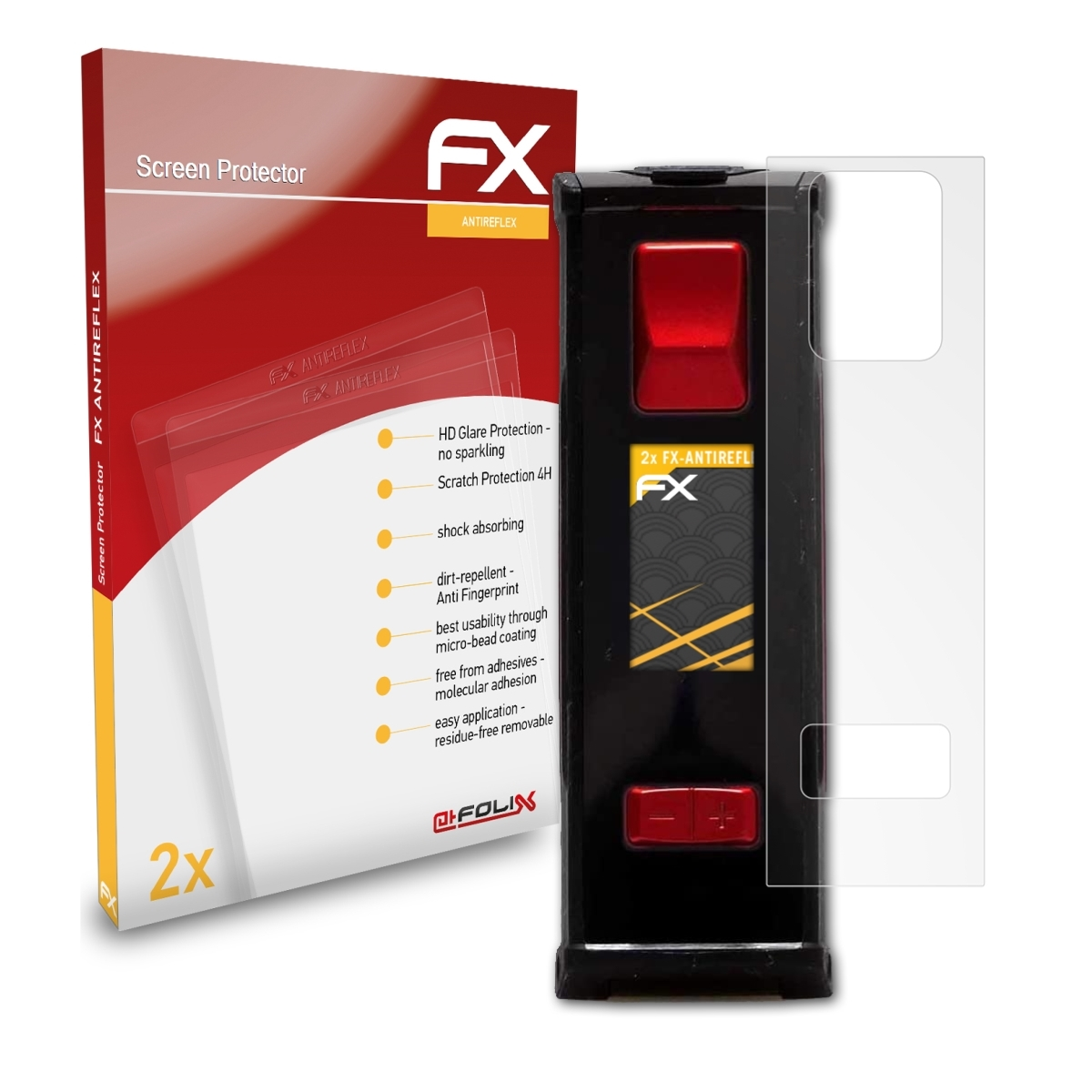ATFOLIX 2x FX-Antireflex Displayschutz(für Aegis Geekvape Legend)