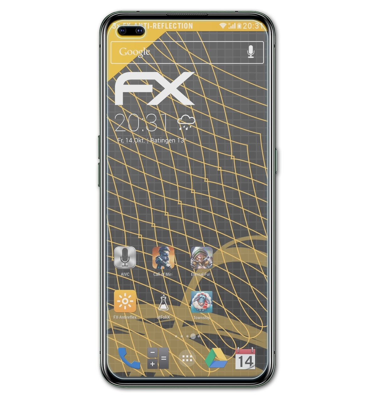 ATFOLIX 3x X50 FX-Antireflex 5G) Realme Displayschutz(für