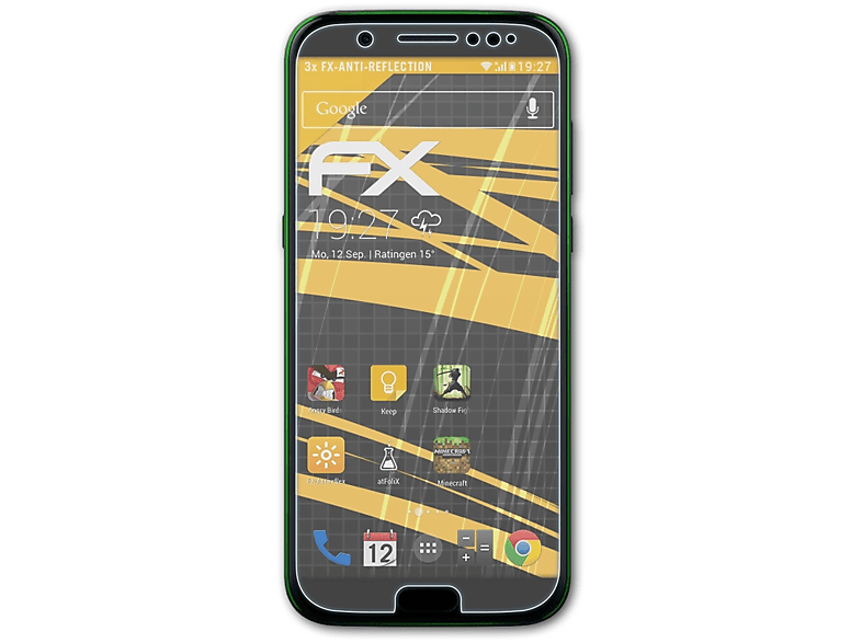 Xiaomi ATFOLIX FX-Antireflex Shark) 3x Displayschutz(für Black