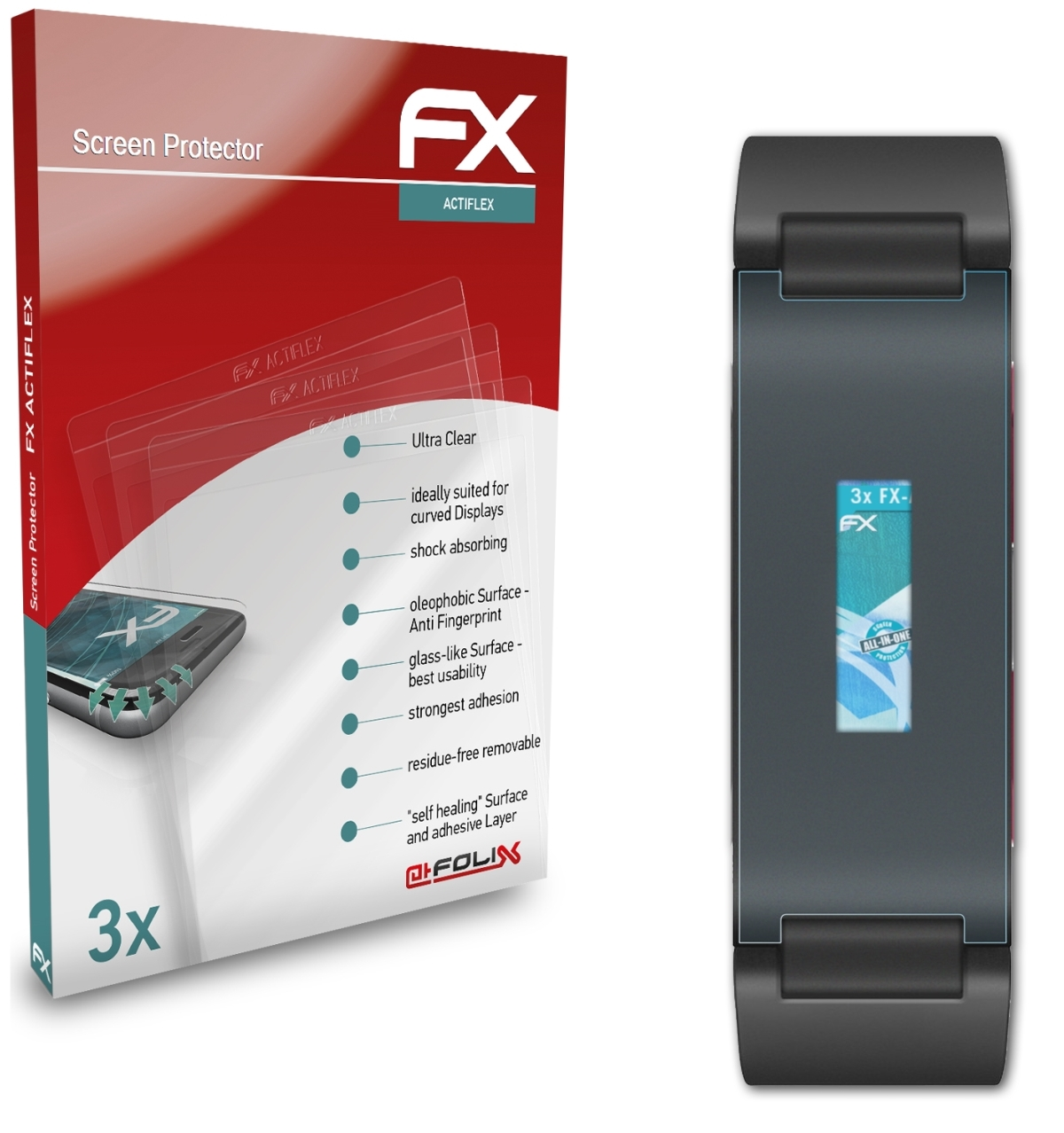 HR) Pulse 3x Displayschutz(für FX-ActiFleX ATFOLIX Withings